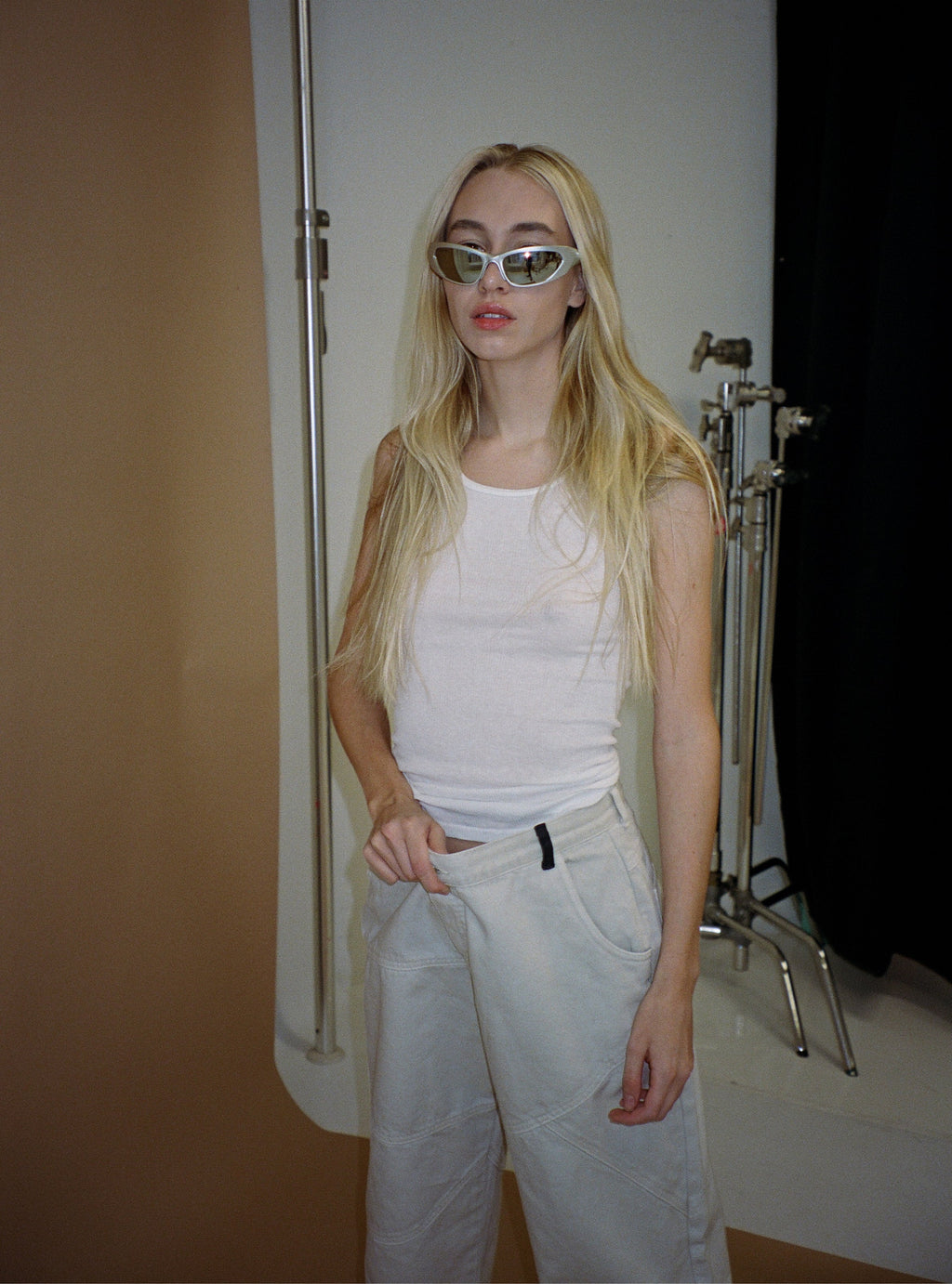 Low Rise Bone Denim