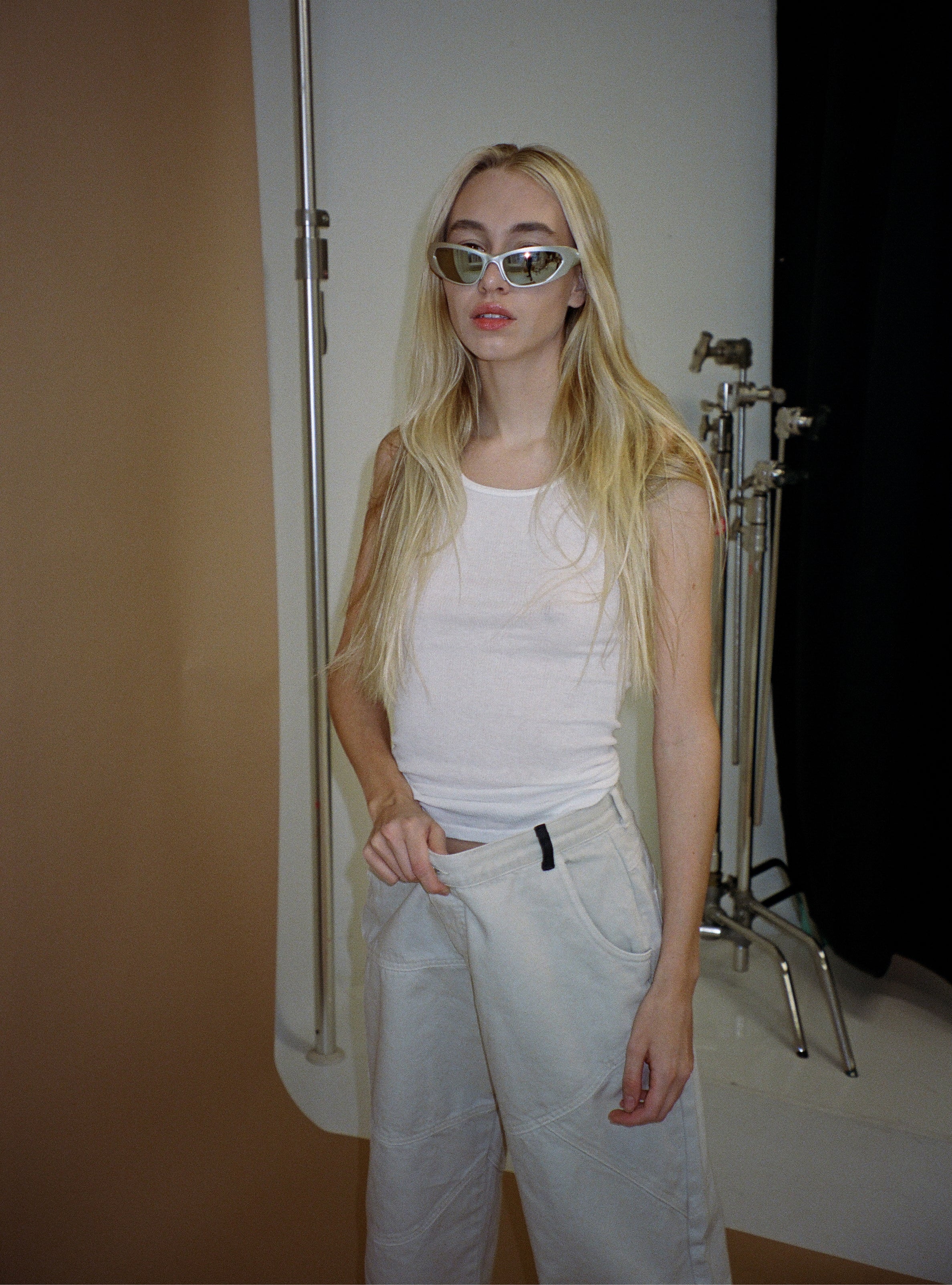 Low Rise Bone Denim