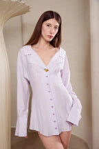 The Shirt Dress Lilac