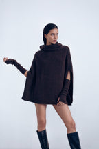 Nina Cape & Mittens Brown