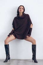 Nina Cape & Mittens Brown