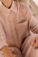 Bird embroidered shirt