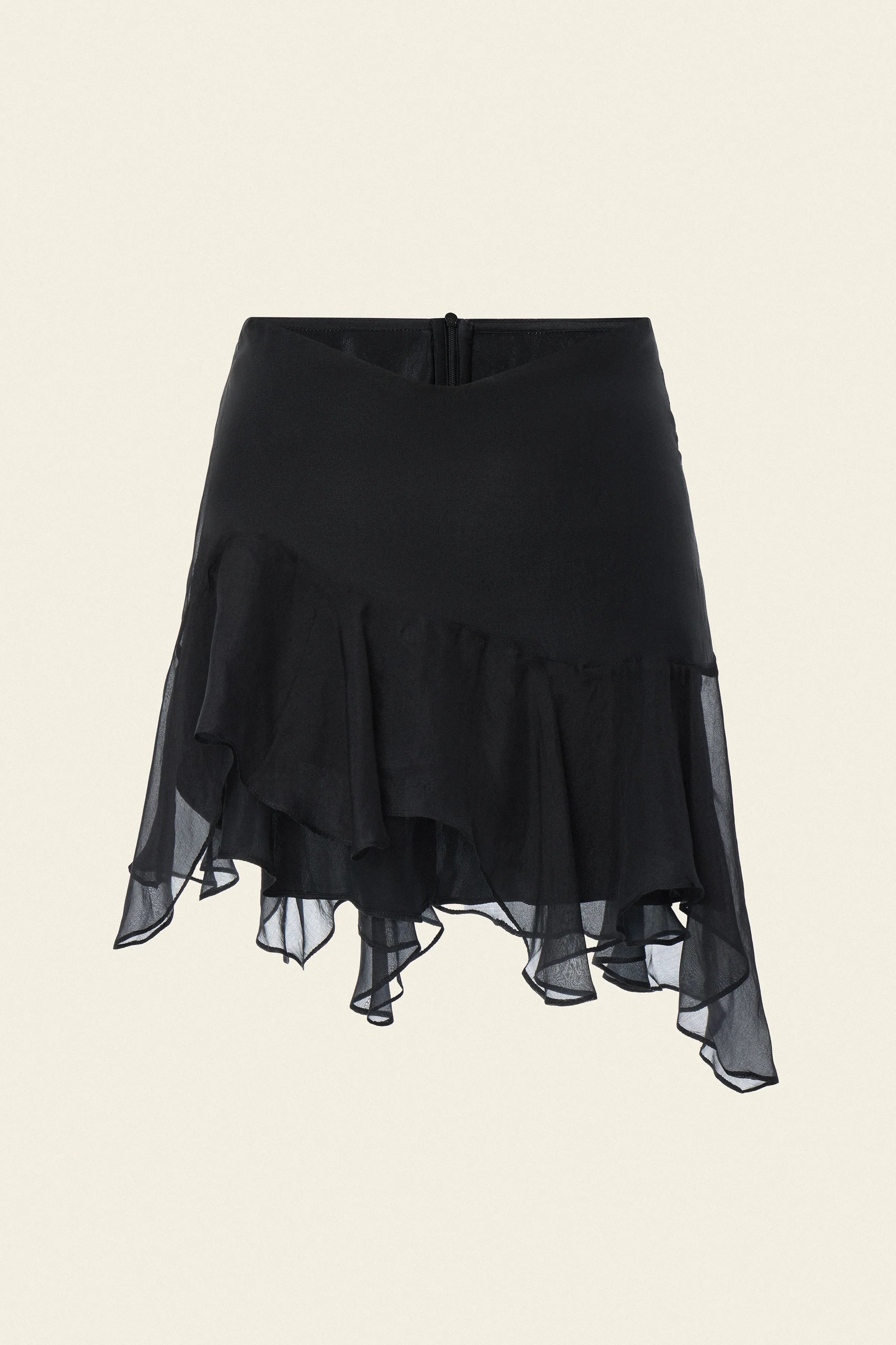 Wave Skirt Black