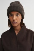 Roe Cashmere Beanie Chocolate