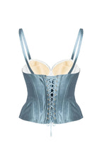 Taffeta Marion Corset Blue