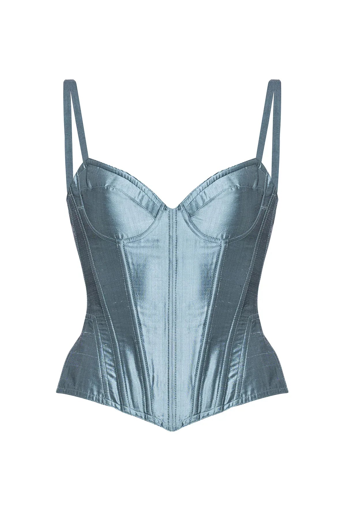 Taffeta Marion Corset Blue