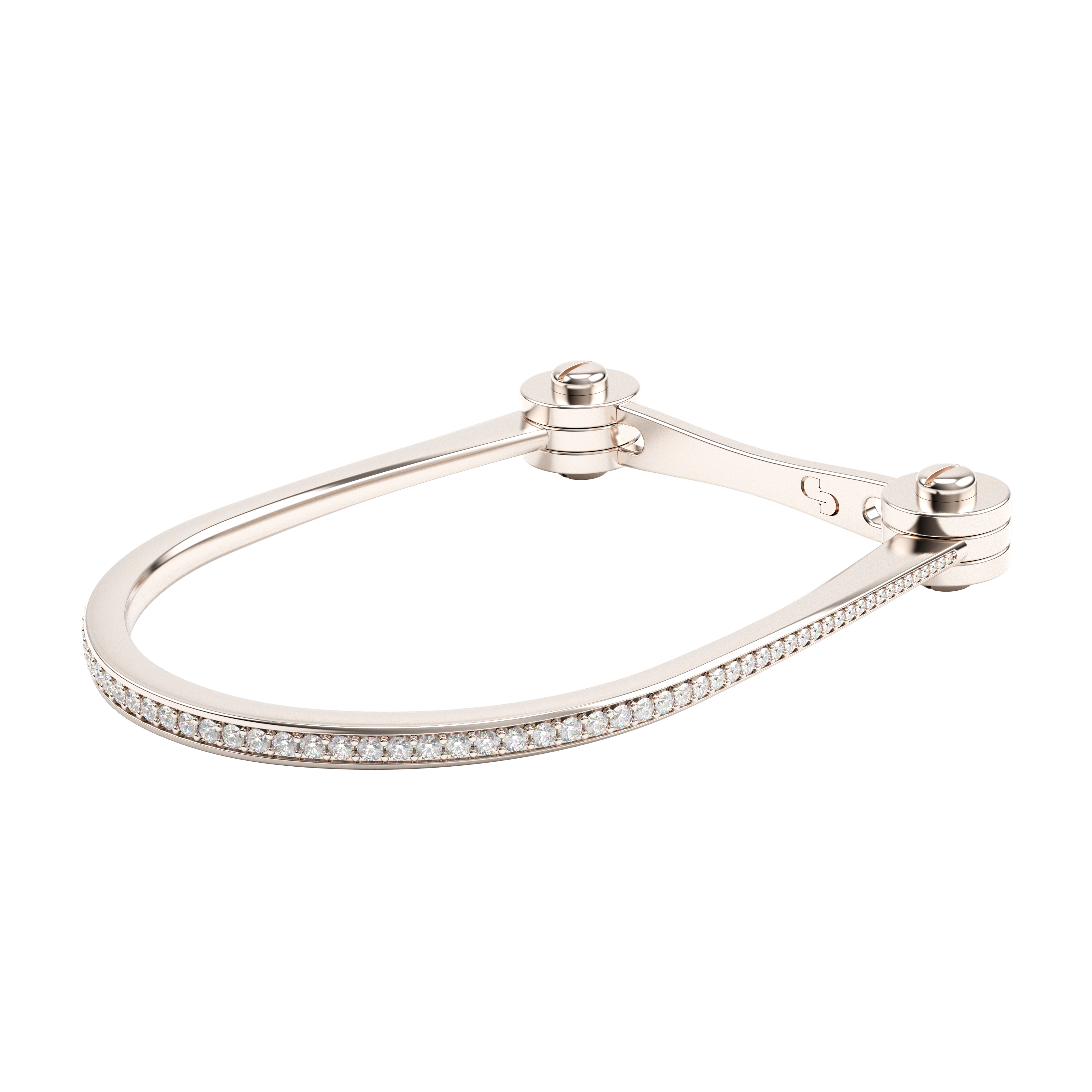 L'etrier "One Line" Or Blanc