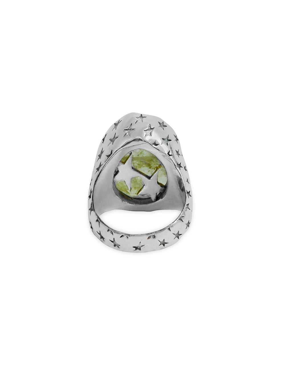 Yellow Stone Signet Ring