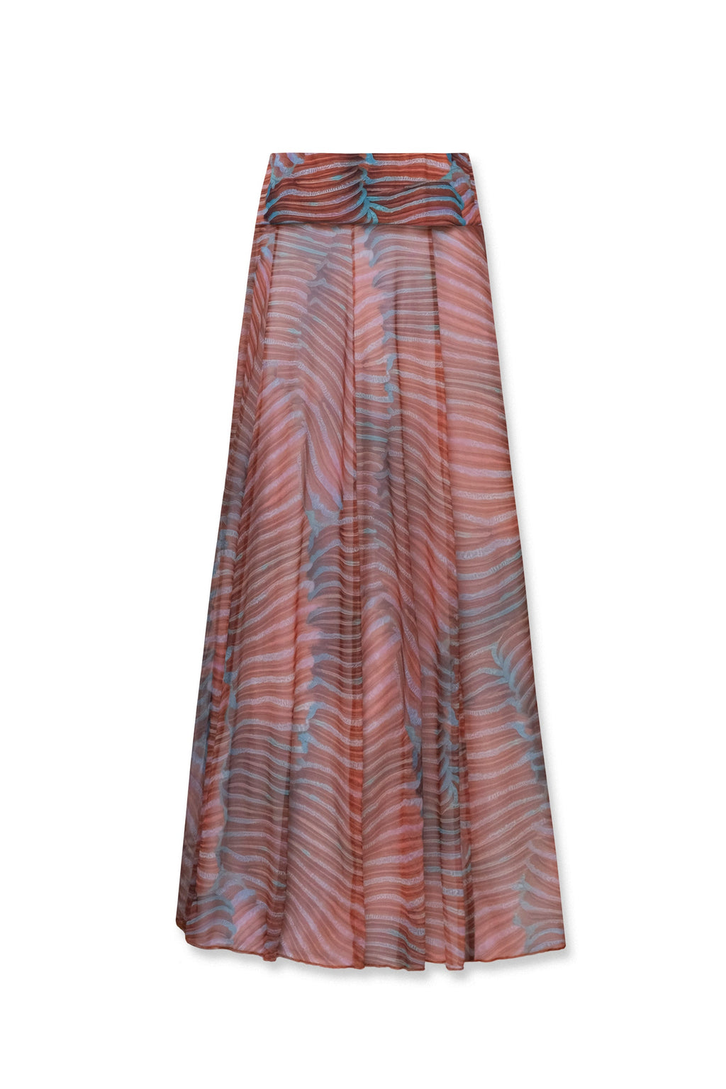 Aria Maxi Skirt Coral