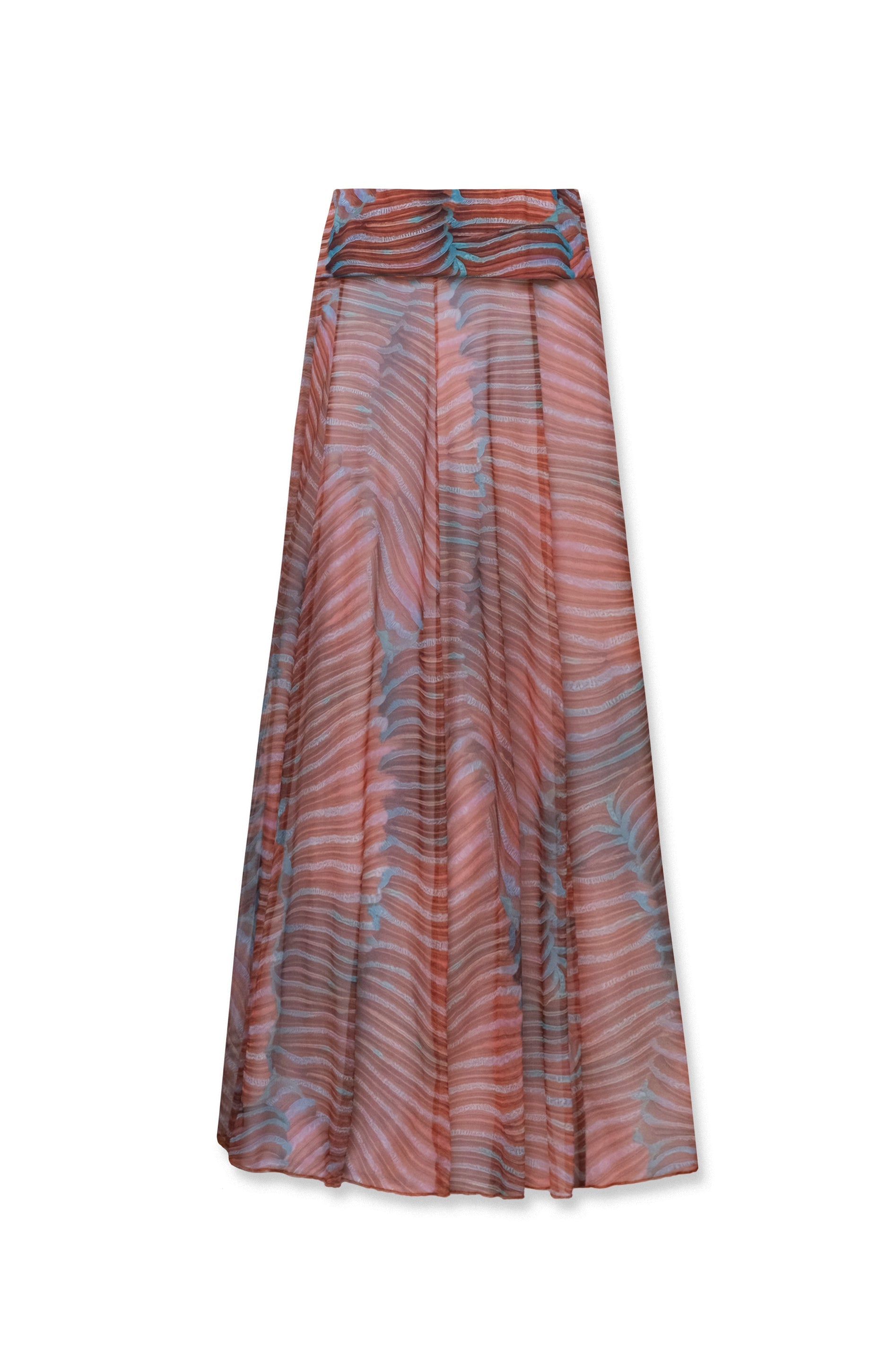 Aria Maxi Skirt Coral
