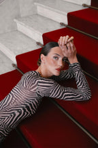 Aria Long Sleeve Body Zebra