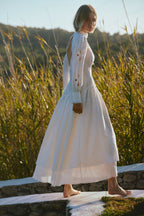 Maxi-length backless dress