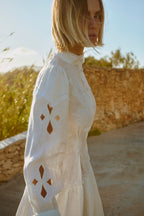 Maxi-length backless dress