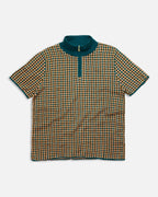 Check Knit Quarter Zip