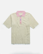 Pink Waffle Polo