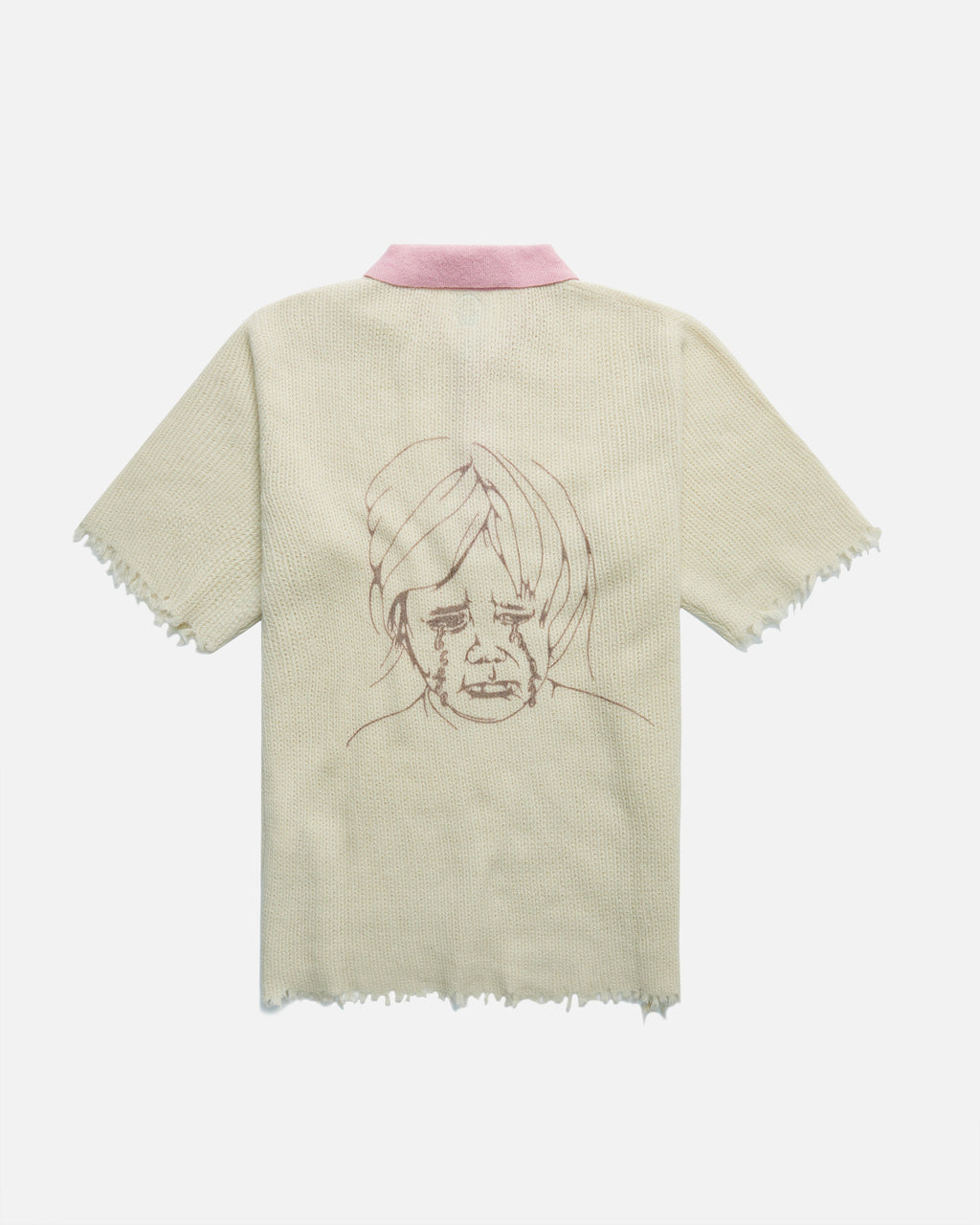 Pink Waffle Polo