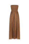 Strapless midi dress