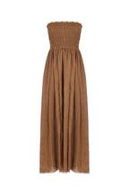 Strapless midi dress