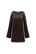 Buckle Mini Dress Brown