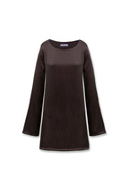 Buckle Mini Dress Brown