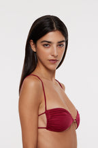 Calla Bikini Top Cherry