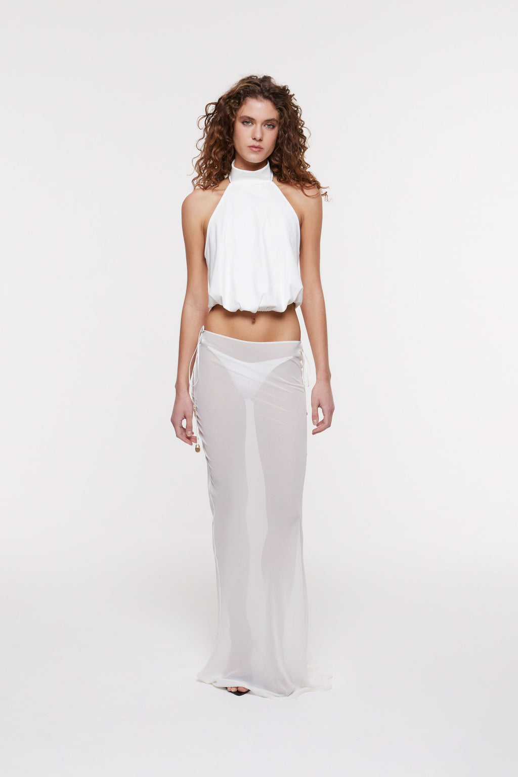 Kira Maxi Skirt Ivory