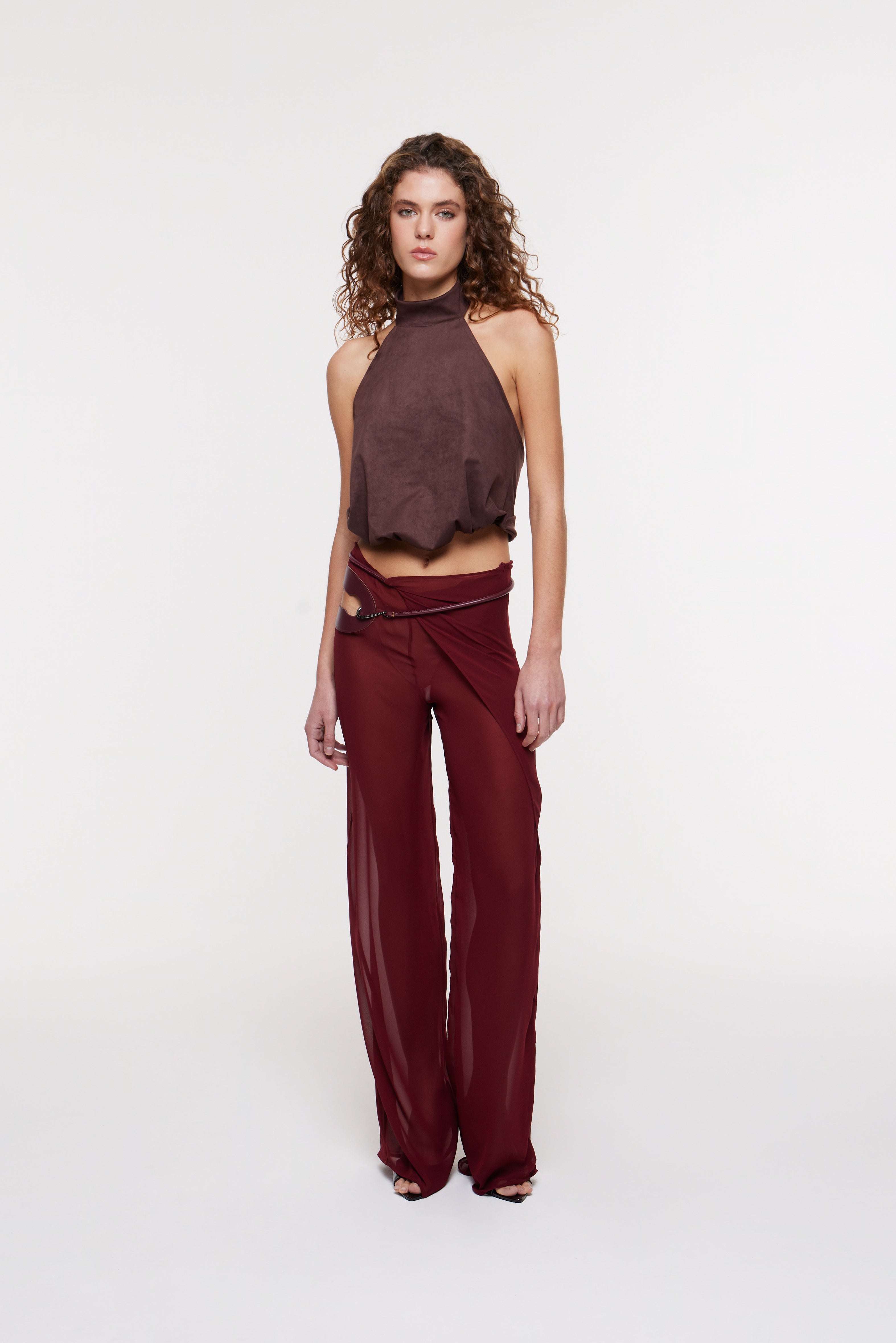 Deva Wrap Trousers Wine