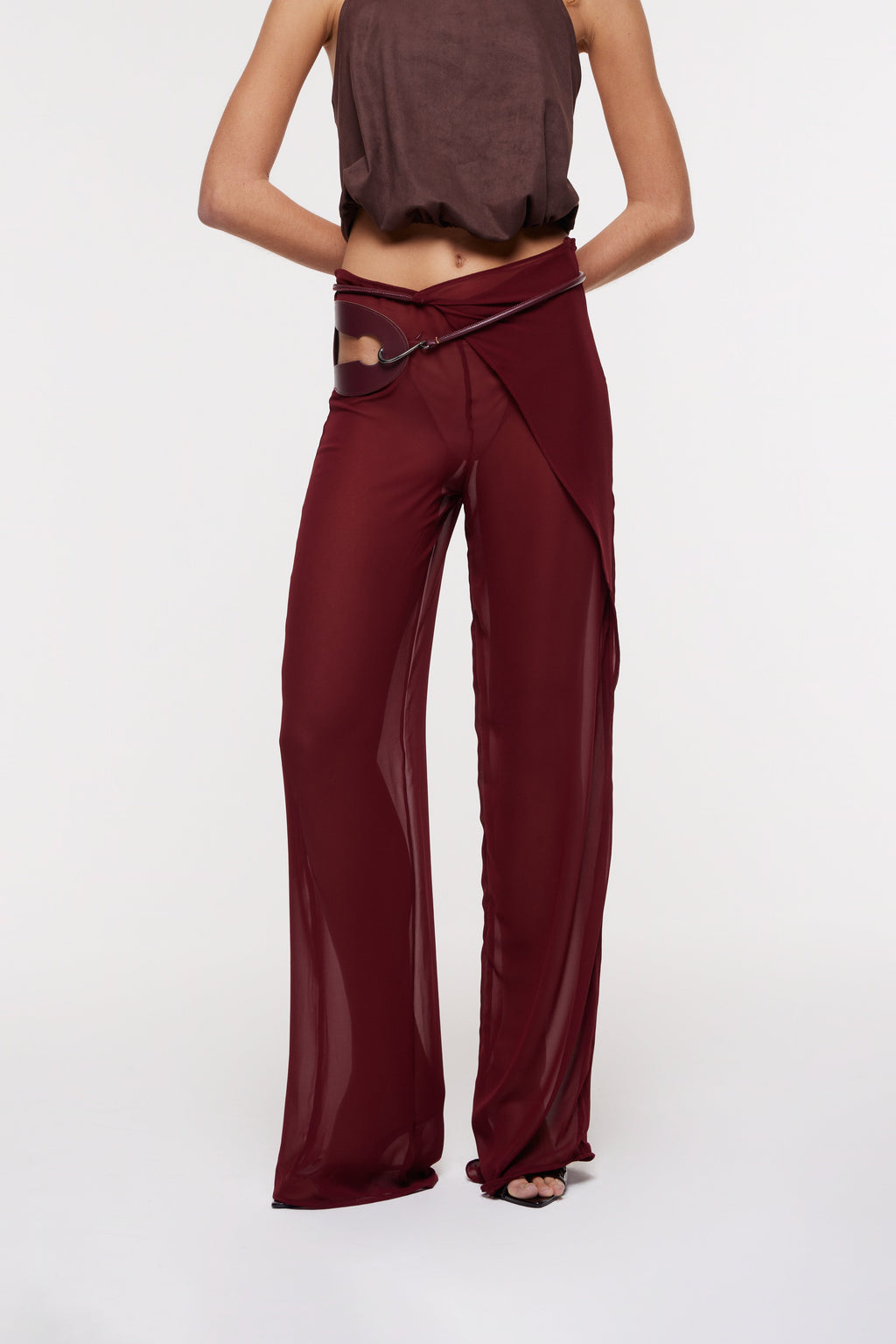 Deva Wrap Trousers Wine