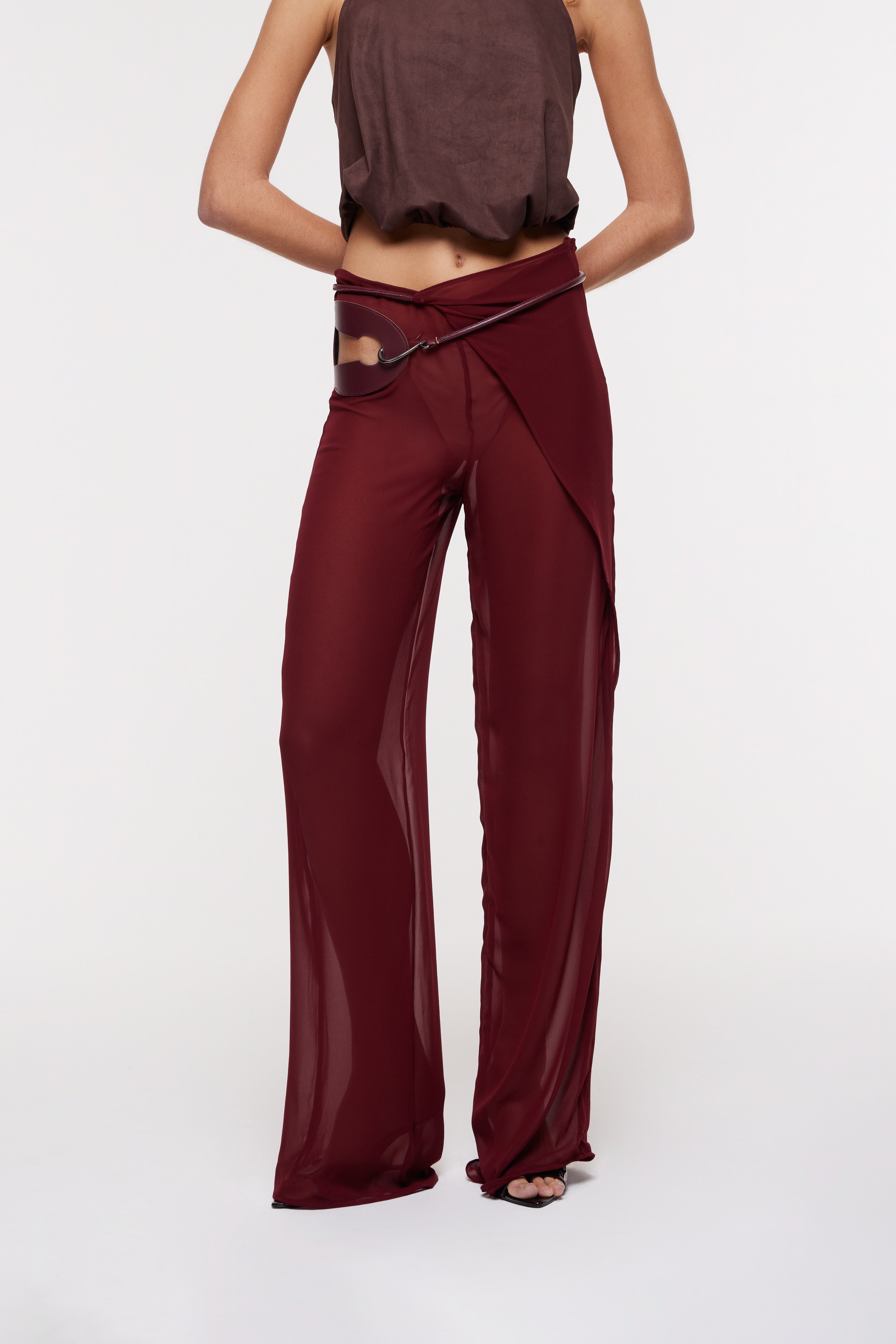 Deva Wrap Trousers Wine