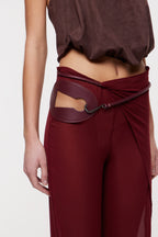 Deva Wrap Trousers Wine