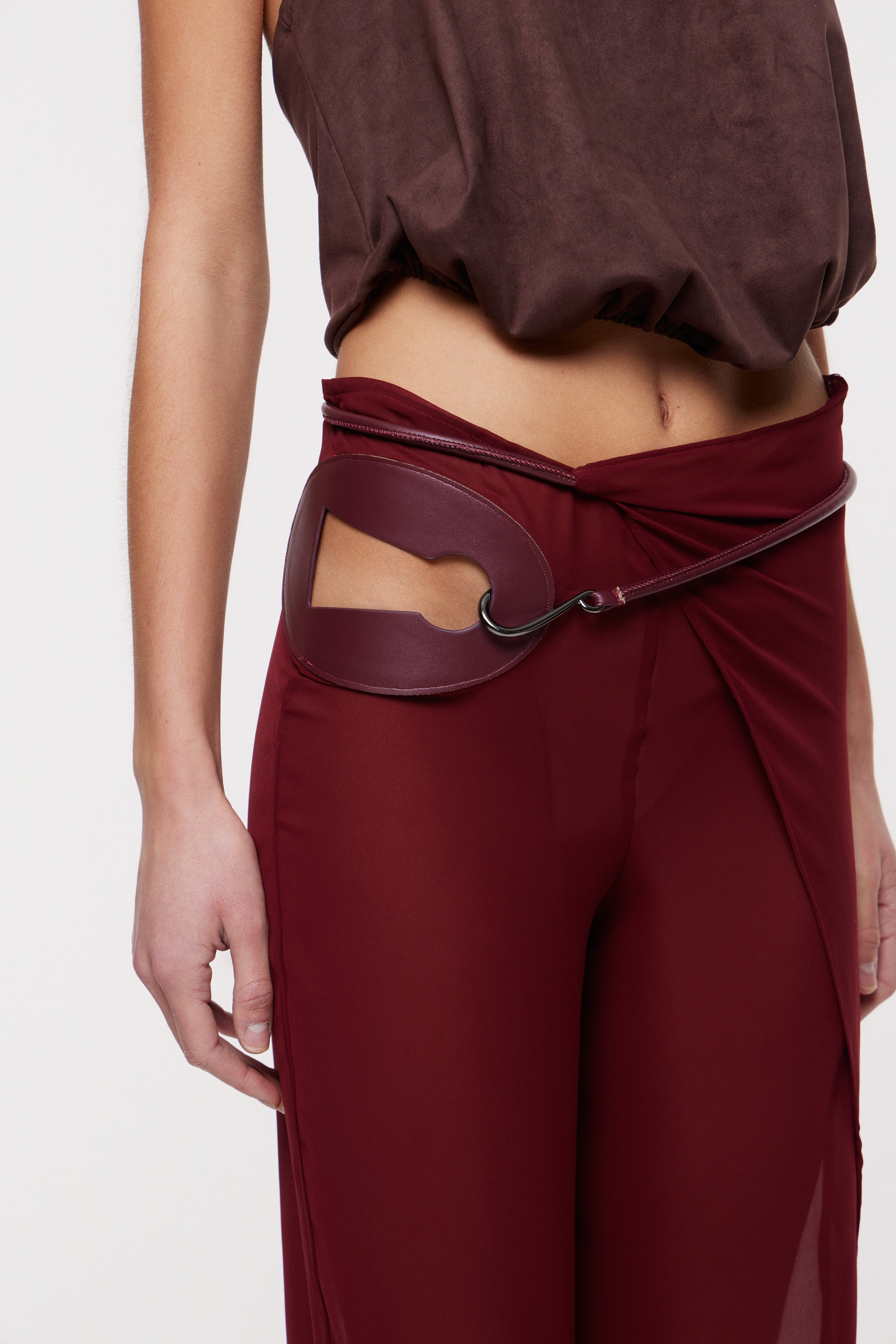 Deva Wrap Trousers Wine