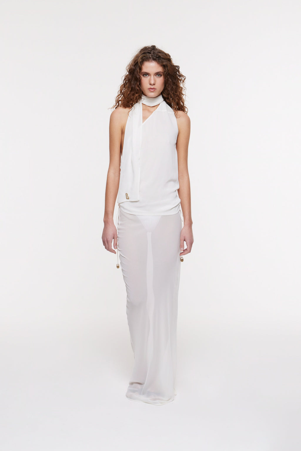 Kira Maxi Skirt Ivory