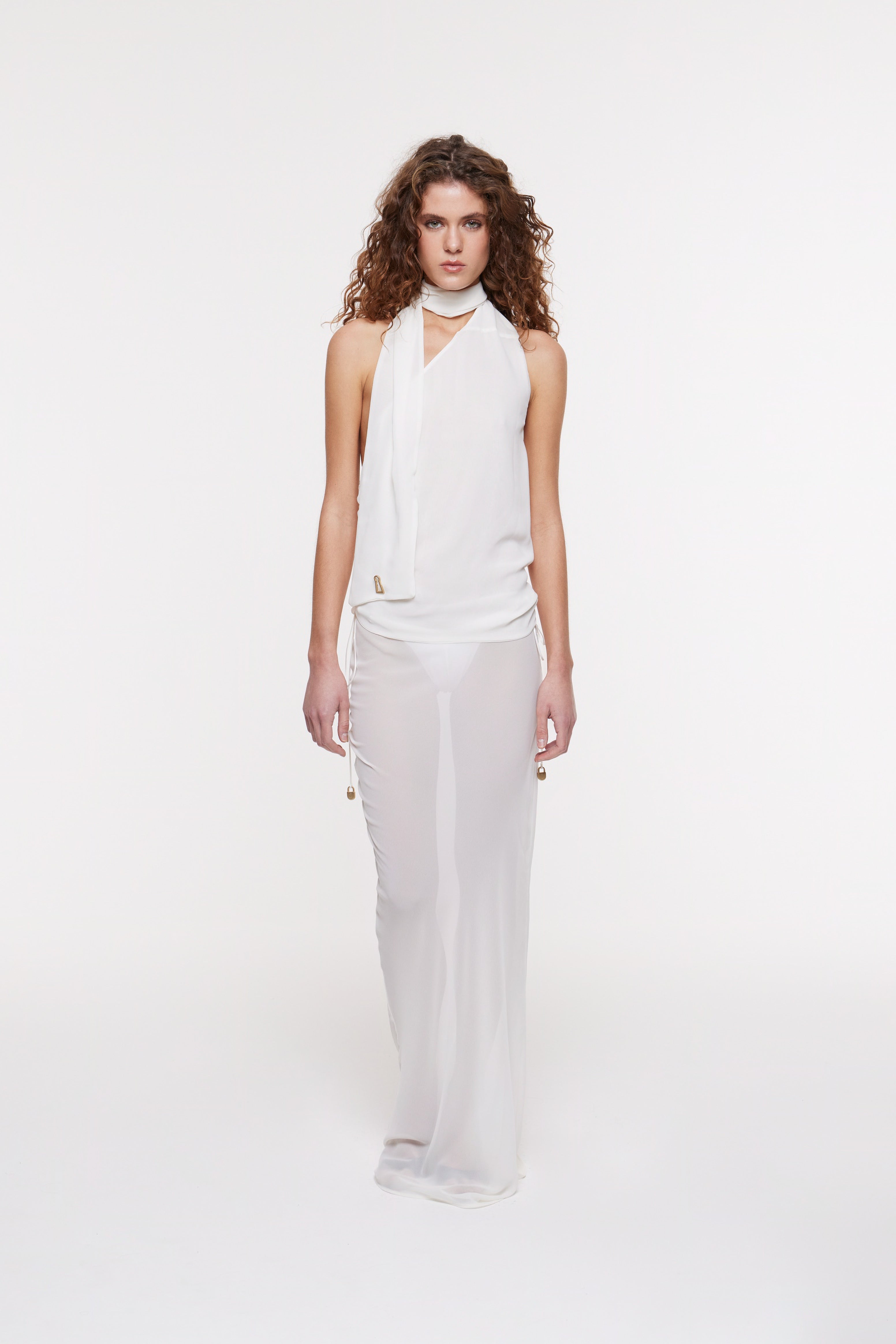 Kira Maxi Skirt Ivory