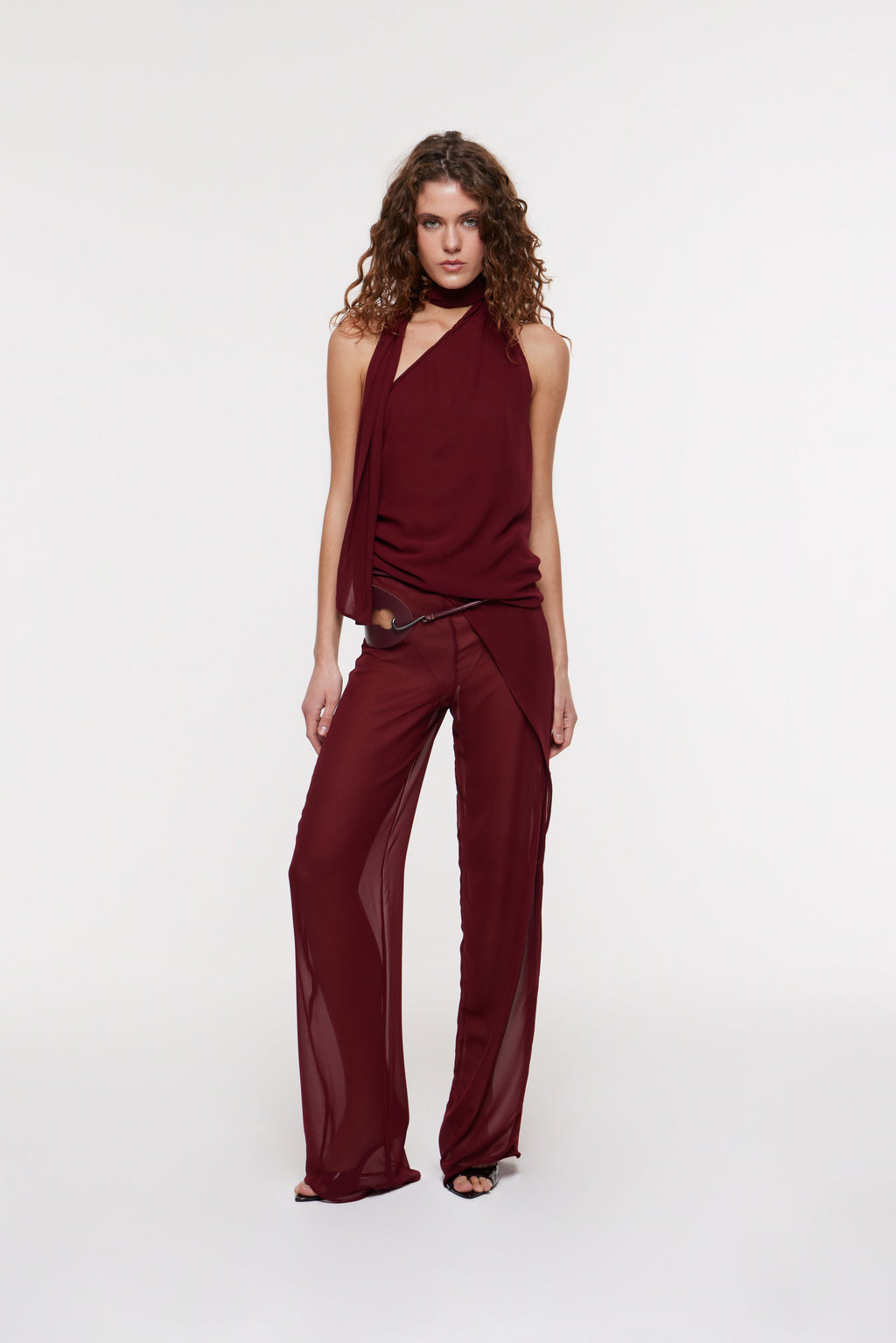 Deva Wrap Trousers Wine