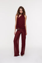 Deva Wrap Trousers Wine