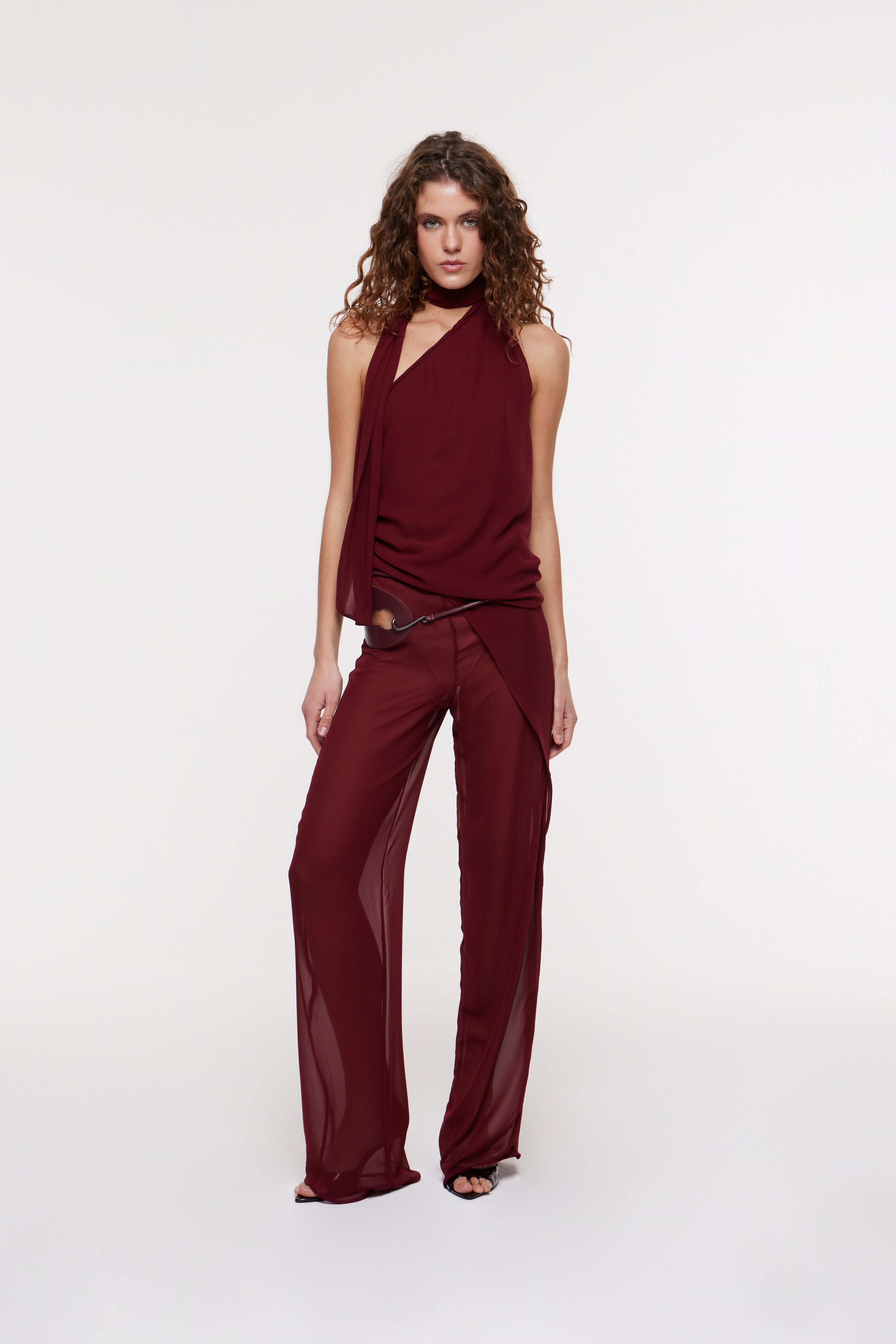 Deva Wrap Trousers Wine