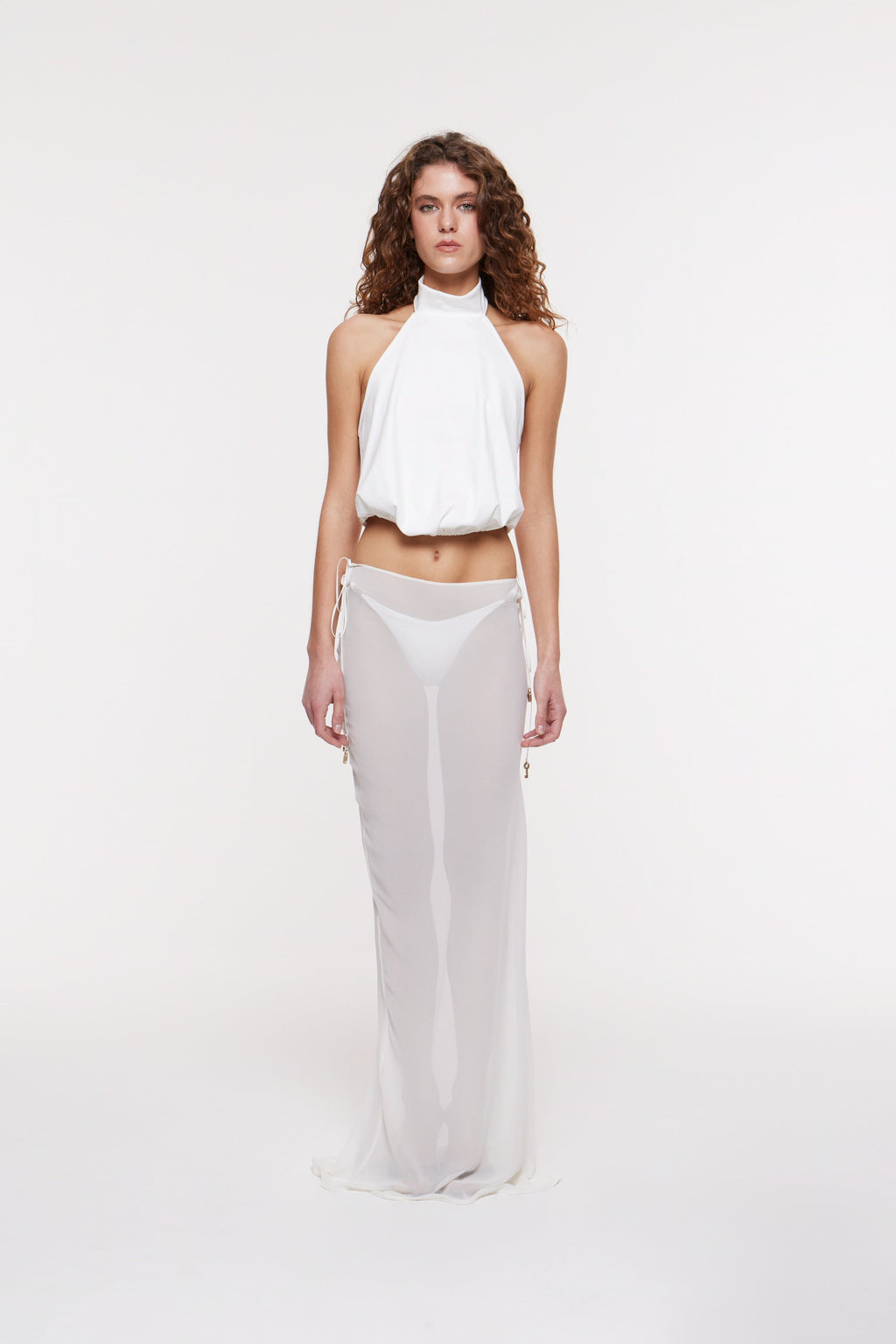 Kira Maxi Skirt Ivory
