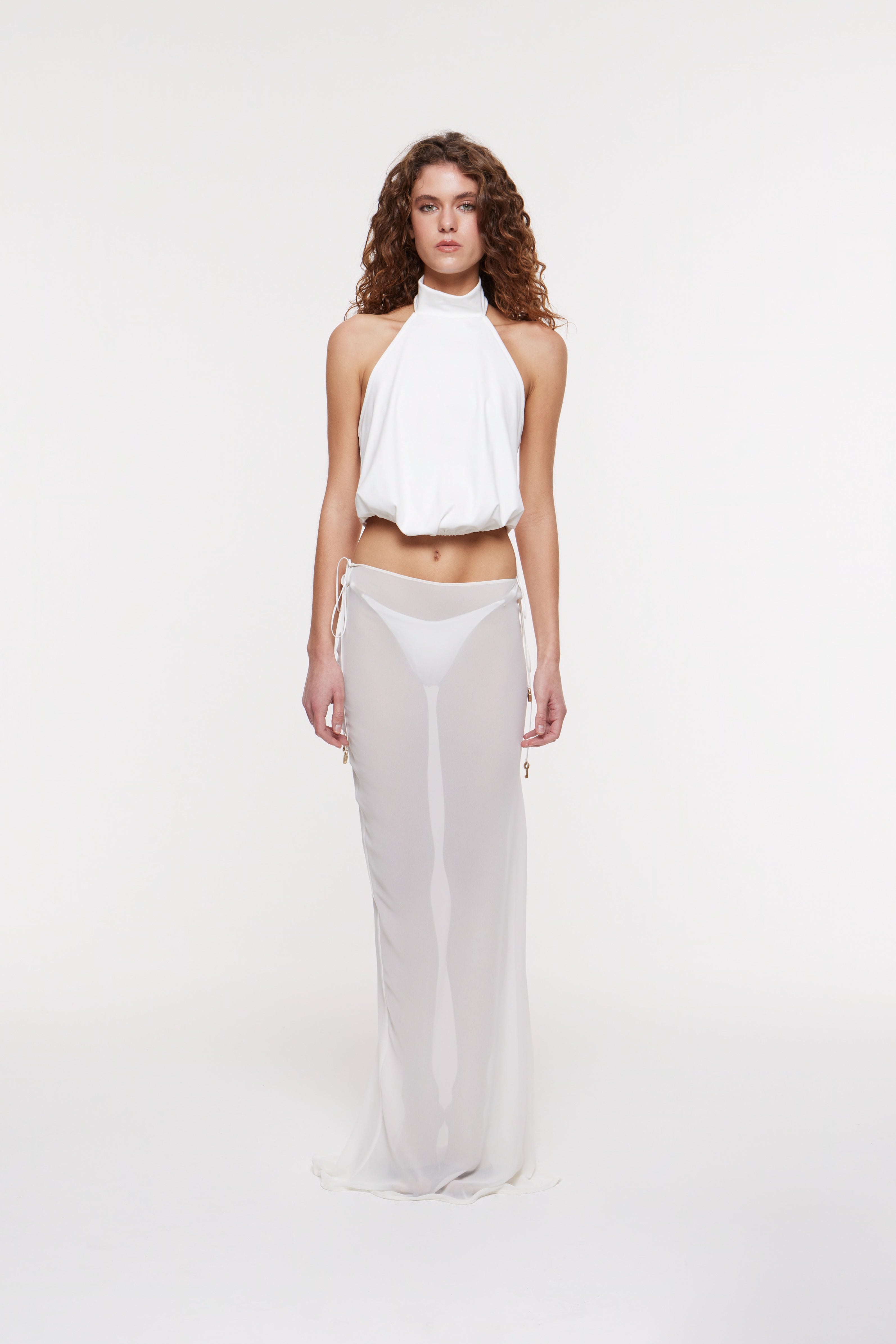 Kira Maxi Skirt Ivory