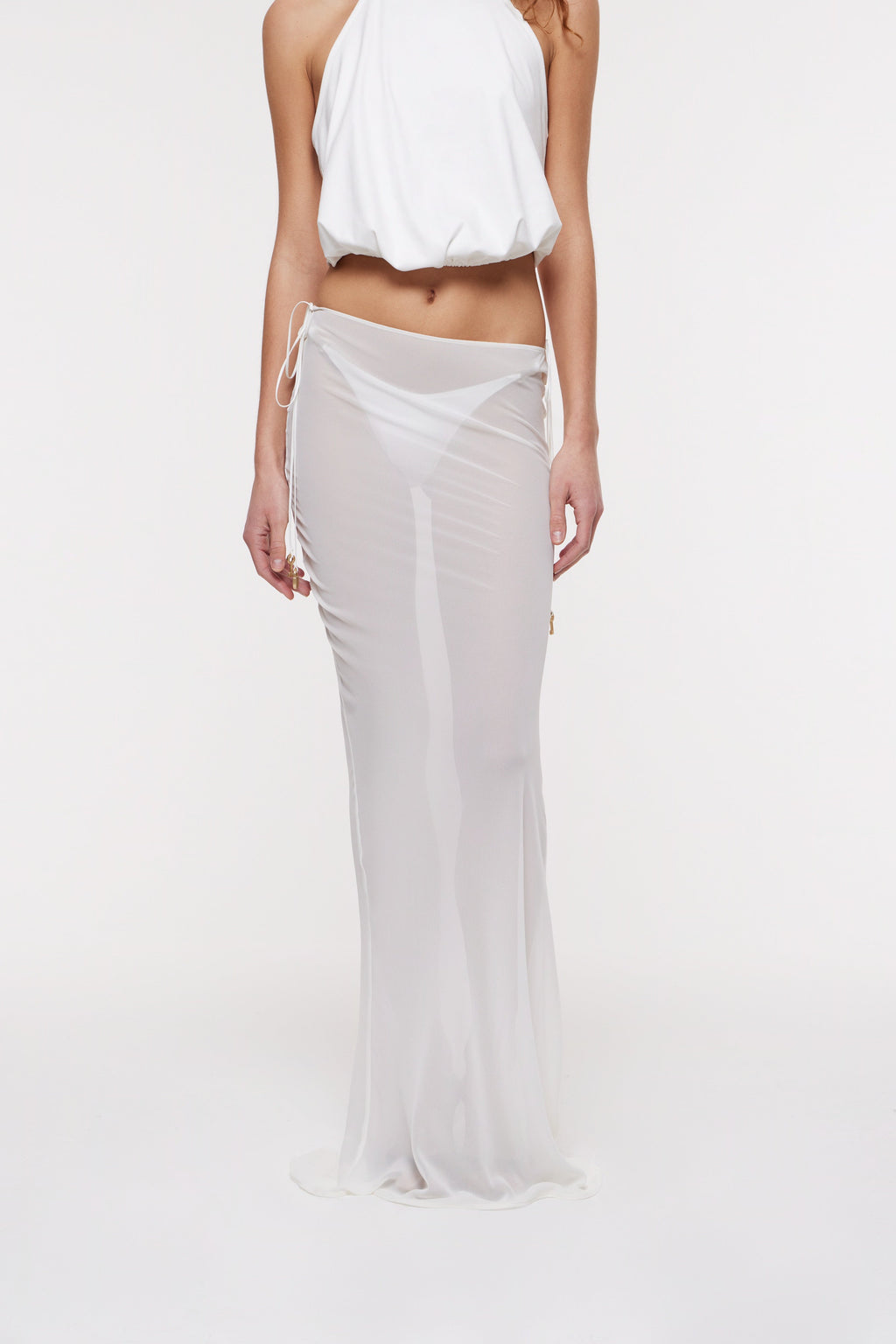 Kira Maxi Skirt Ivory