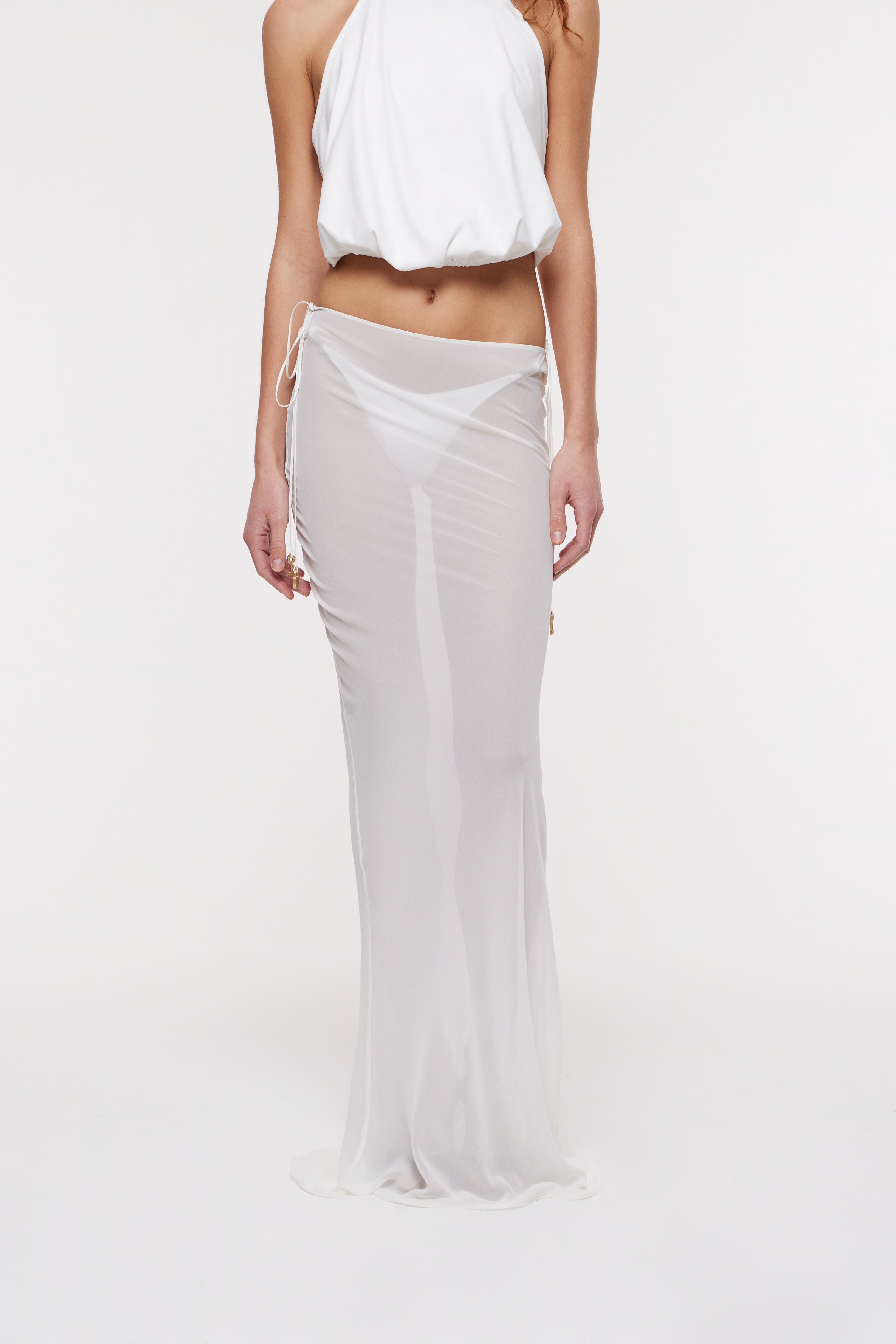 Kira Maxi Skirt Ivory