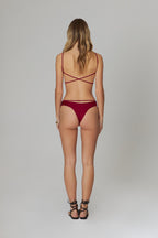 India Bikini Top Cherry