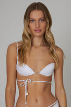 India Bikini Top White