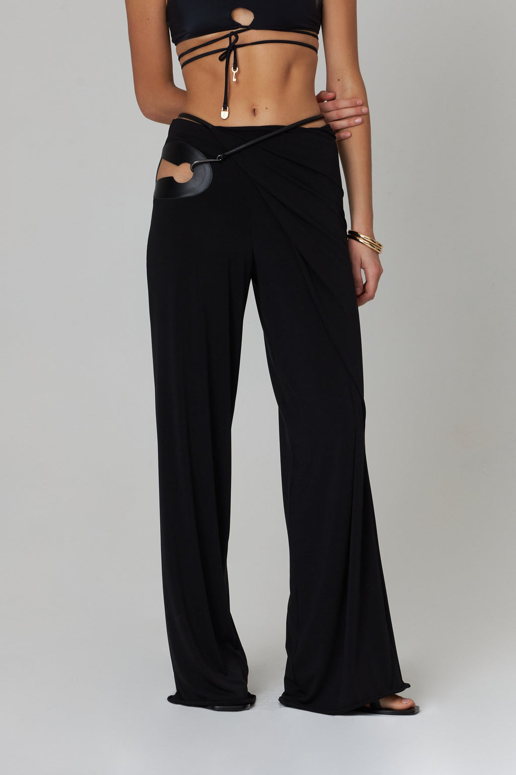 Nara Wrap Trousers Black