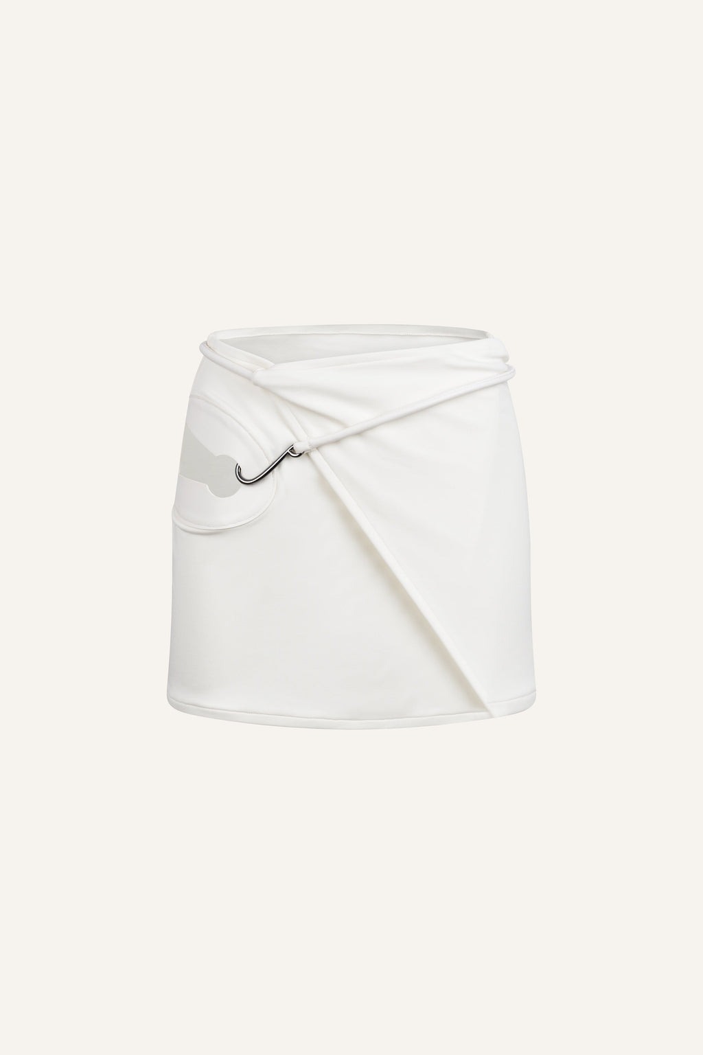 Bruna Wrap Mini Skirt Ivory
