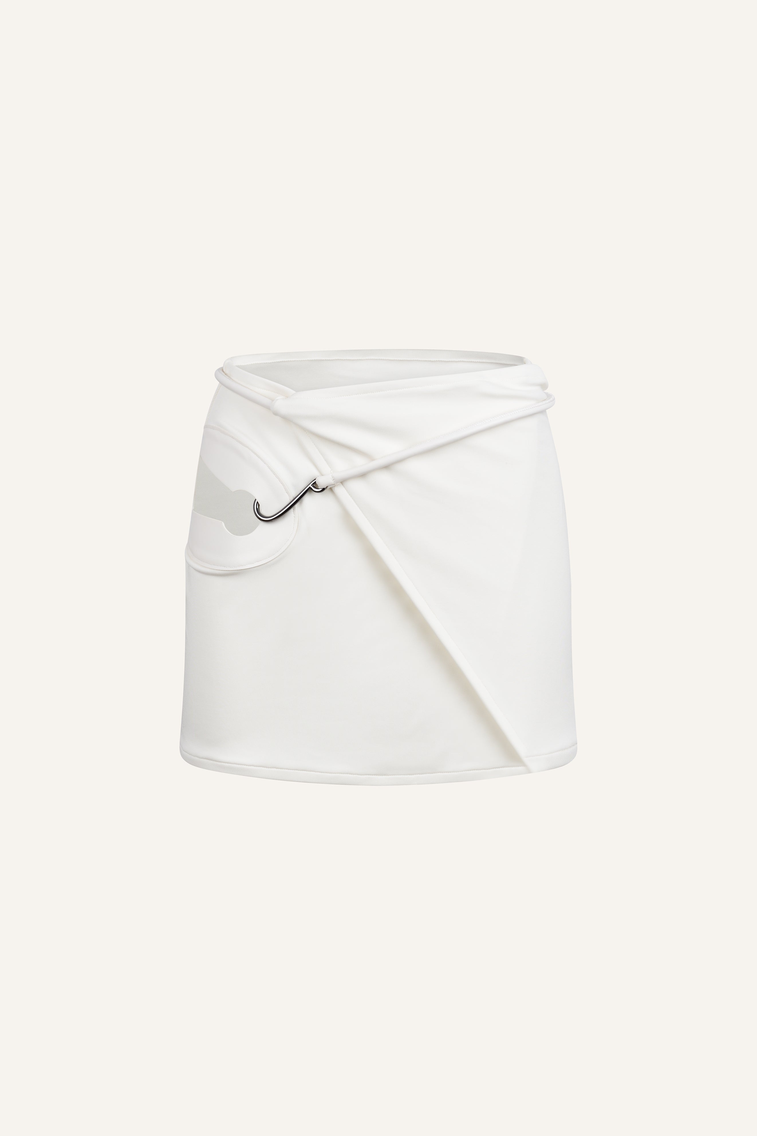 Bruna Wrap Mini Skirt Ivory
