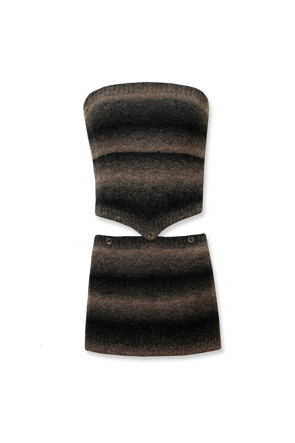 Carlotta Top & Funnel Neck Brown