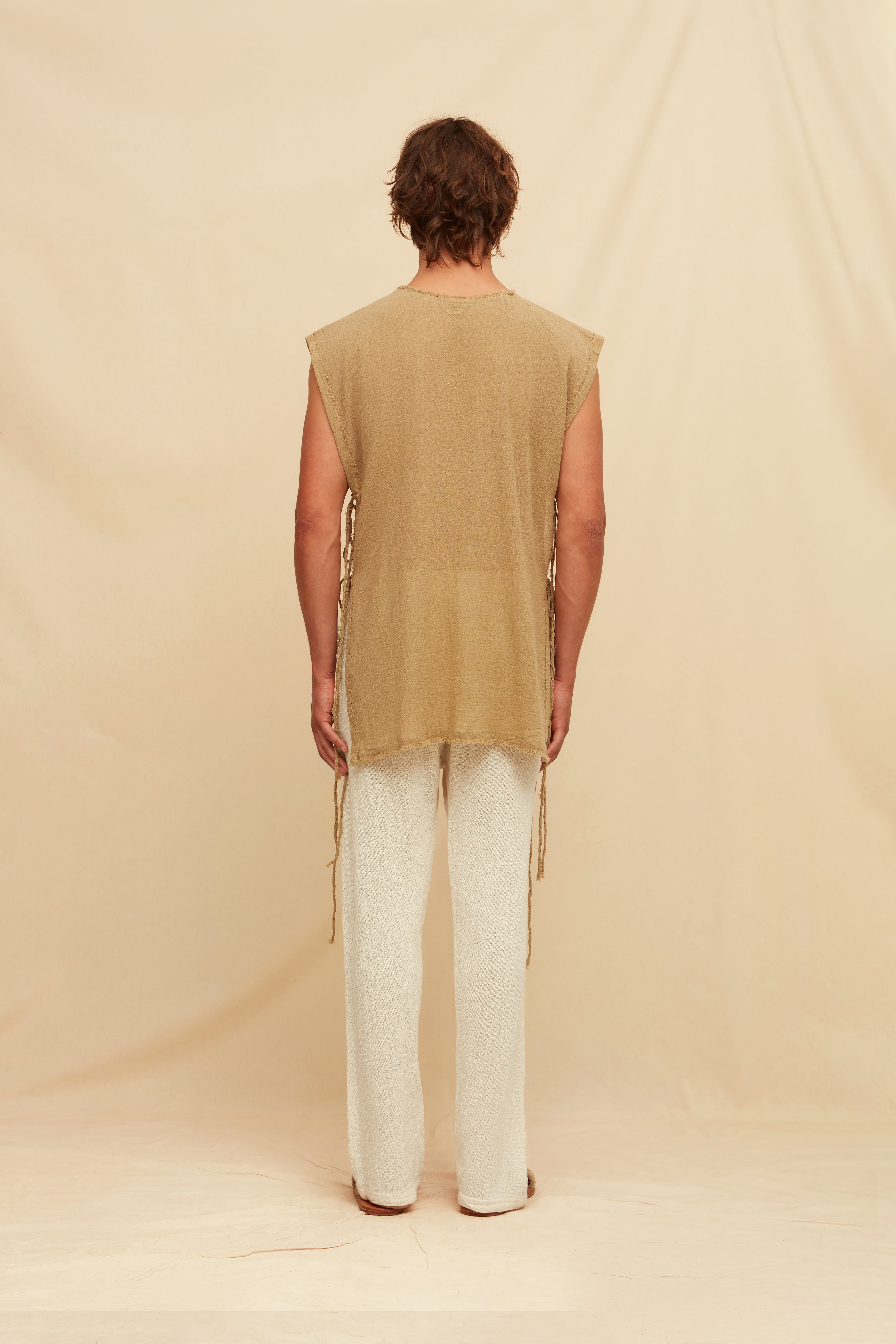 Aris Gauze Shirt Sepia
