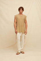 Aris Gauze Shirt Sepia