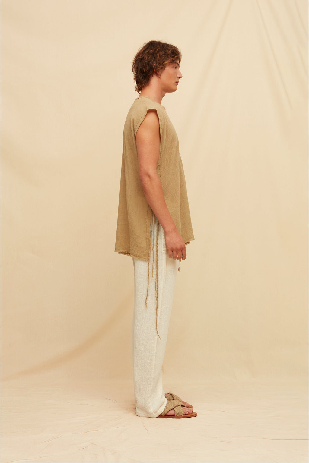 Aris Gauze Shirt Sepia