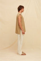 Aris Gauze Shirt Sepia